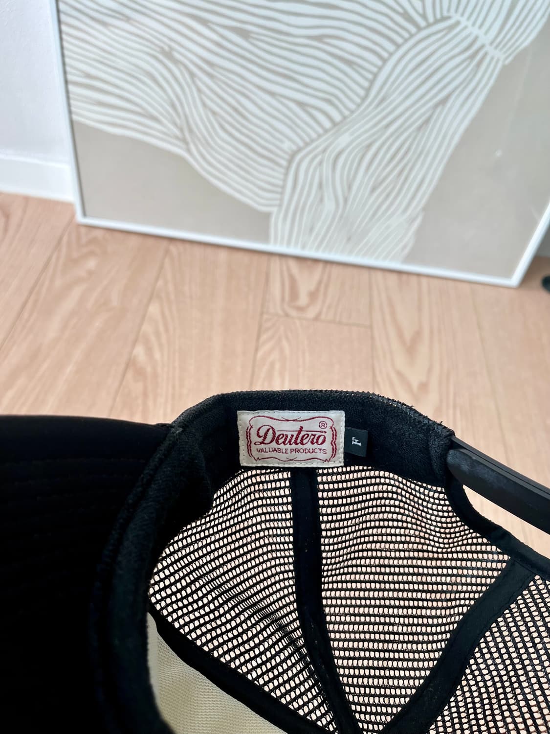 상태ss))듀테로 맥스브라운 Maxbrown RT Cap 모자 Black 상품이미지5