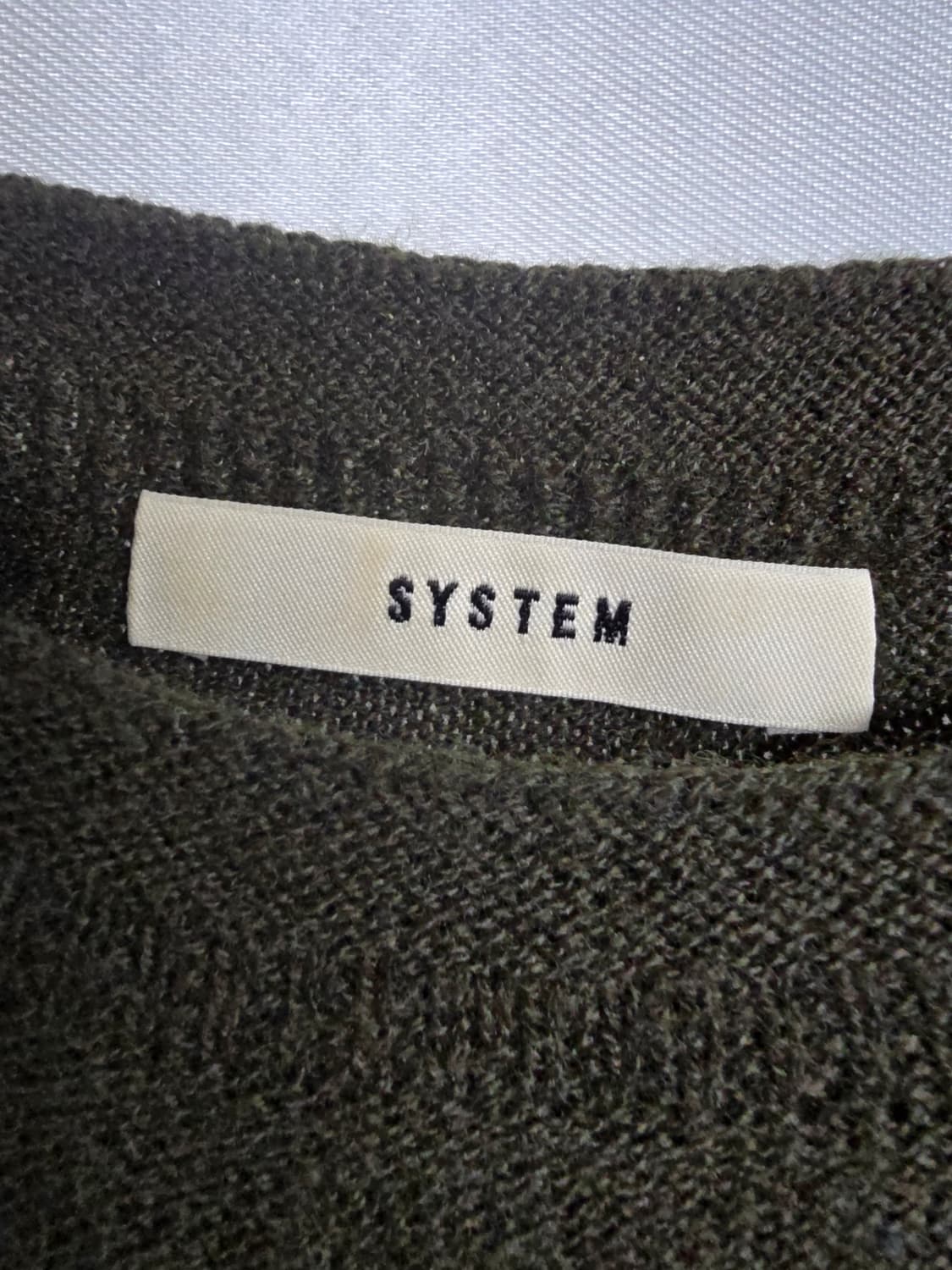 시스템 카키색 니트 스웨터 (1962) 상품이미지3