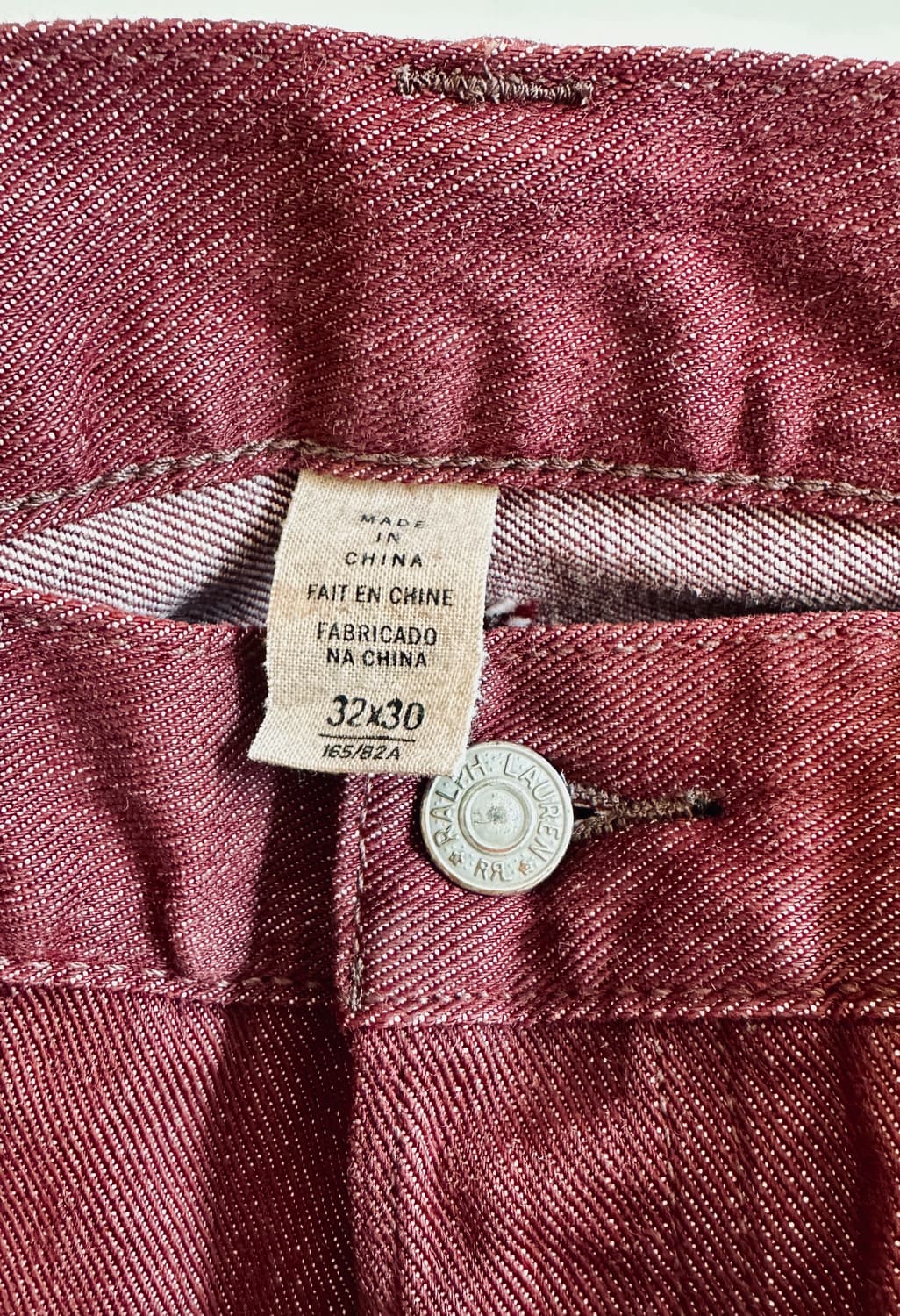 RRL 더블알엘 슬림핏 셀비지 데님 32-30 신품급 올드 모델 상품이미지2