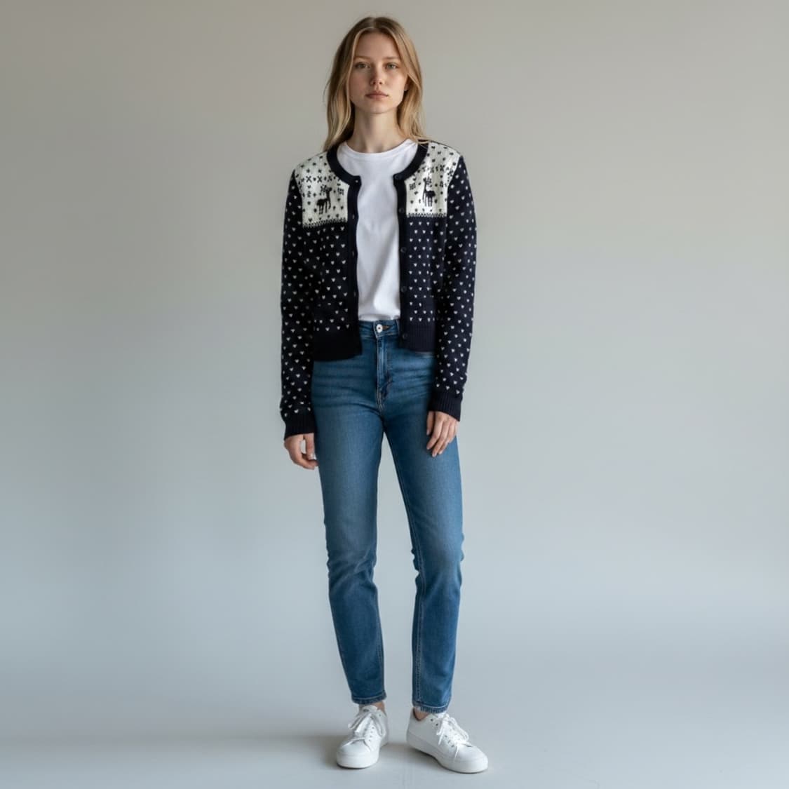 [S] Roem 로엠 우먼즈 노르딕 니트 가디건 상품이미지3