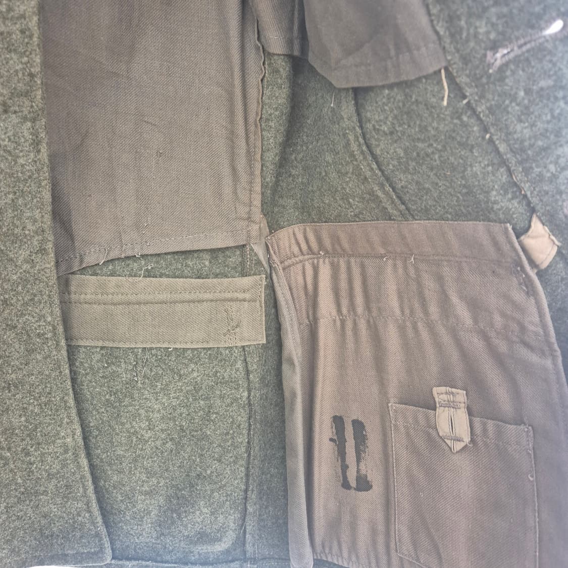 스웨덴 육군 M36 필드 자켓 울 모직 100사이즈 상품이미지9