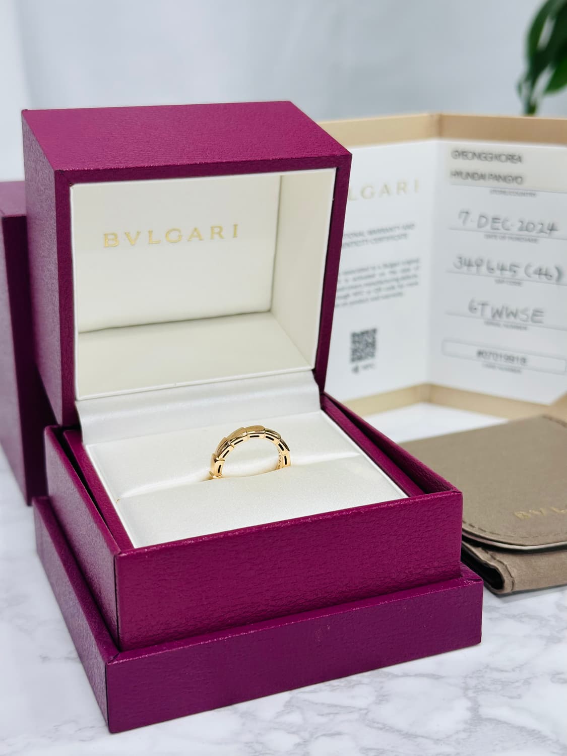 [정품] 불가리 세르펜티 바이퍼 18K 로즈골드 46호 상품이미지2