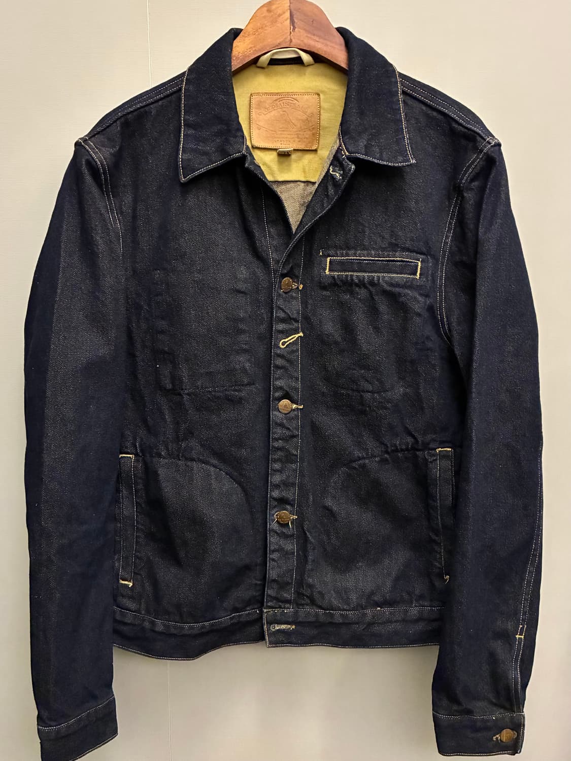 (L~XL)올세인츠 인디고 데님 트러커자켓 초어자켓 올드세인츠 상품이미지1