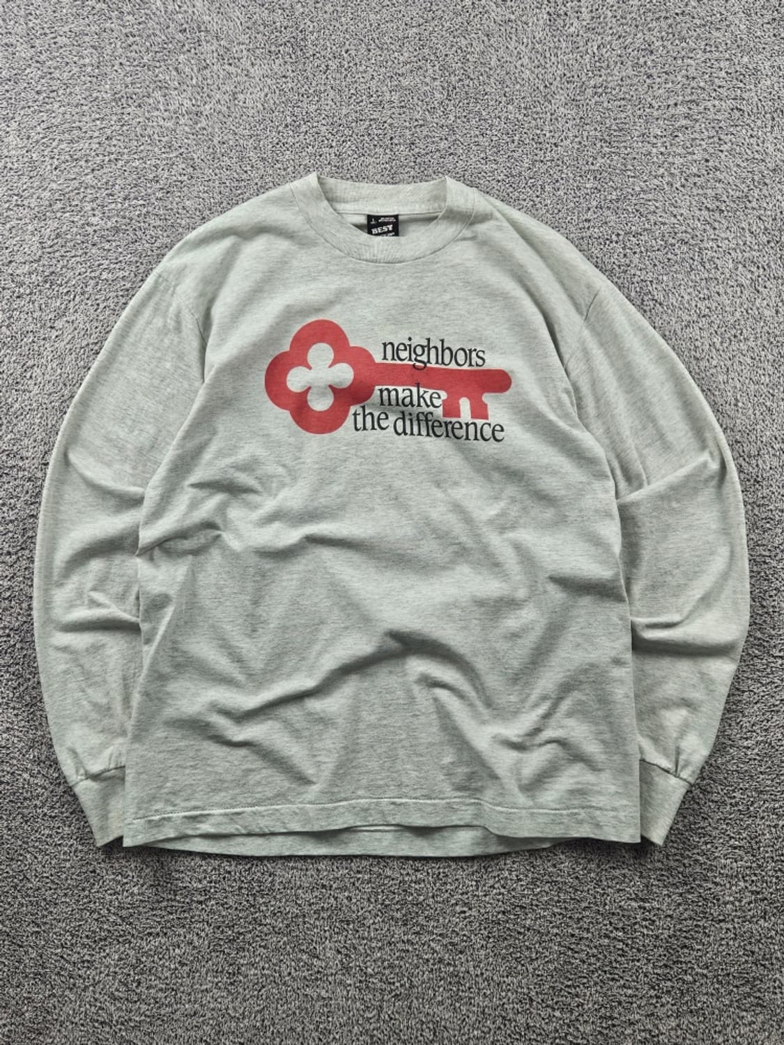 8~90's 프룻오브더룸 키뱅크 싱글스티치 롱슬리브 ( L )/11129 상품이미지1