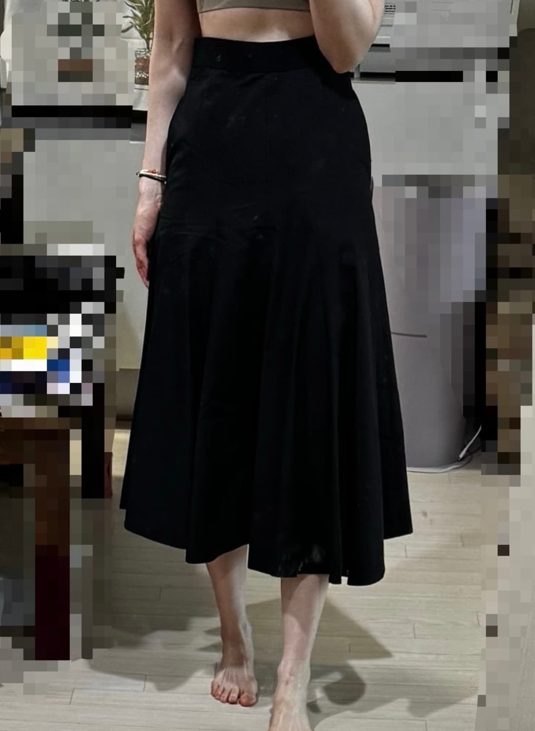 마른55 55 텍ㅇ 새상품 한섬 톰그레이하운드 디올맛 롱스커트 치마 마쥬 상품이미지1