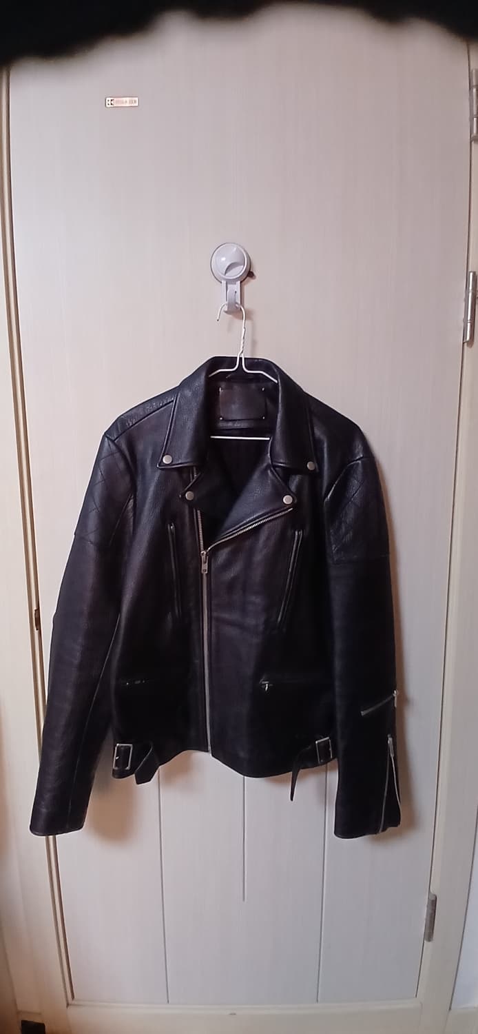 비바스튜디오 블랙 가죽 라이더 자켓(L사이즈)  상품이미지1