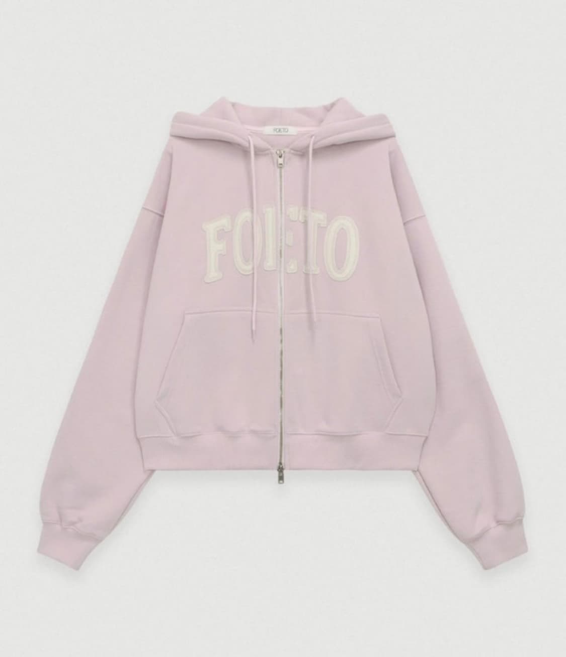 (새상품)Foeto 포에토 마가린 패치 후드집업 핑크 상품이미지1