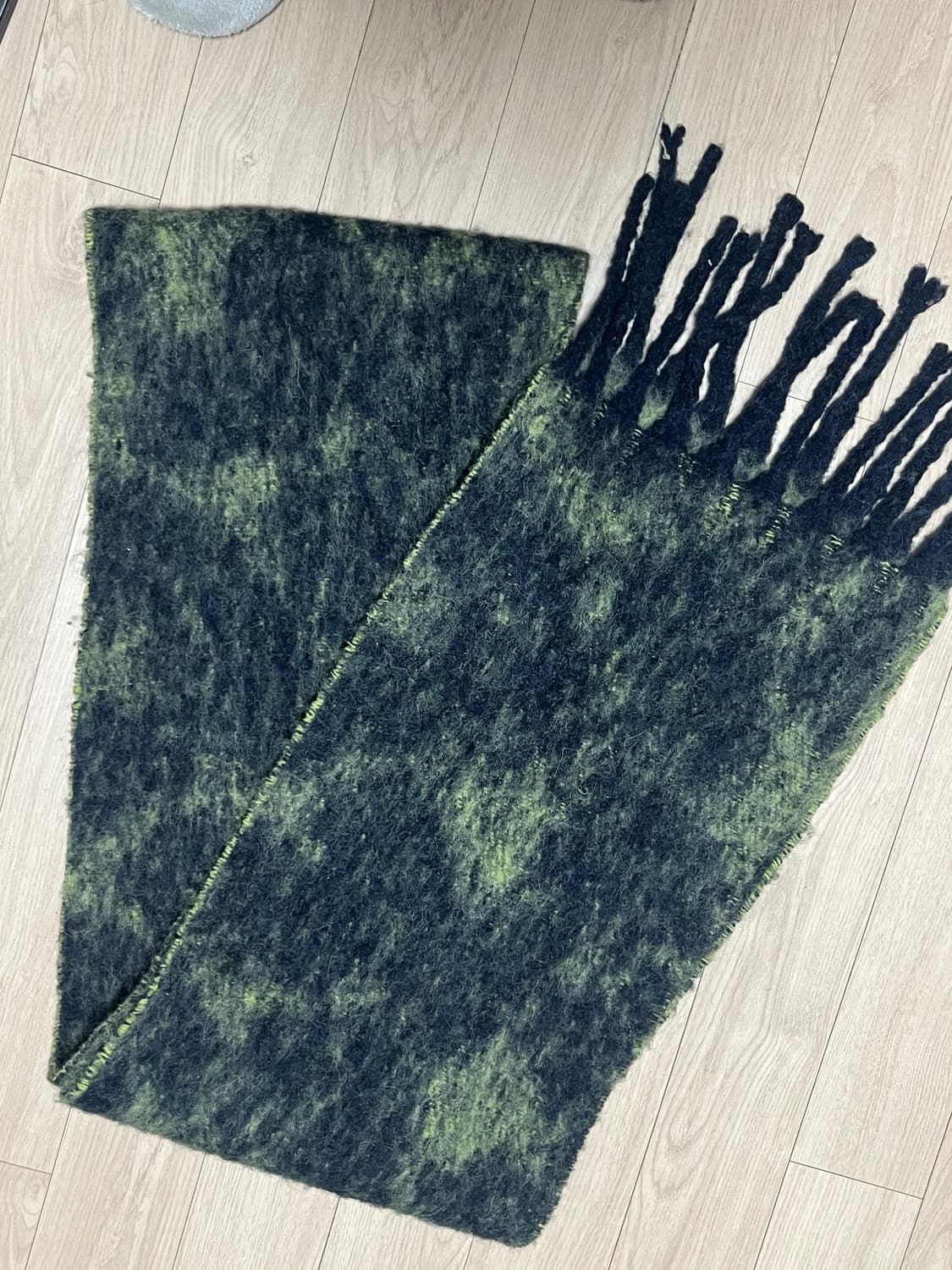 COS 알파카 블렌드 스카프 그린 상품이미지3