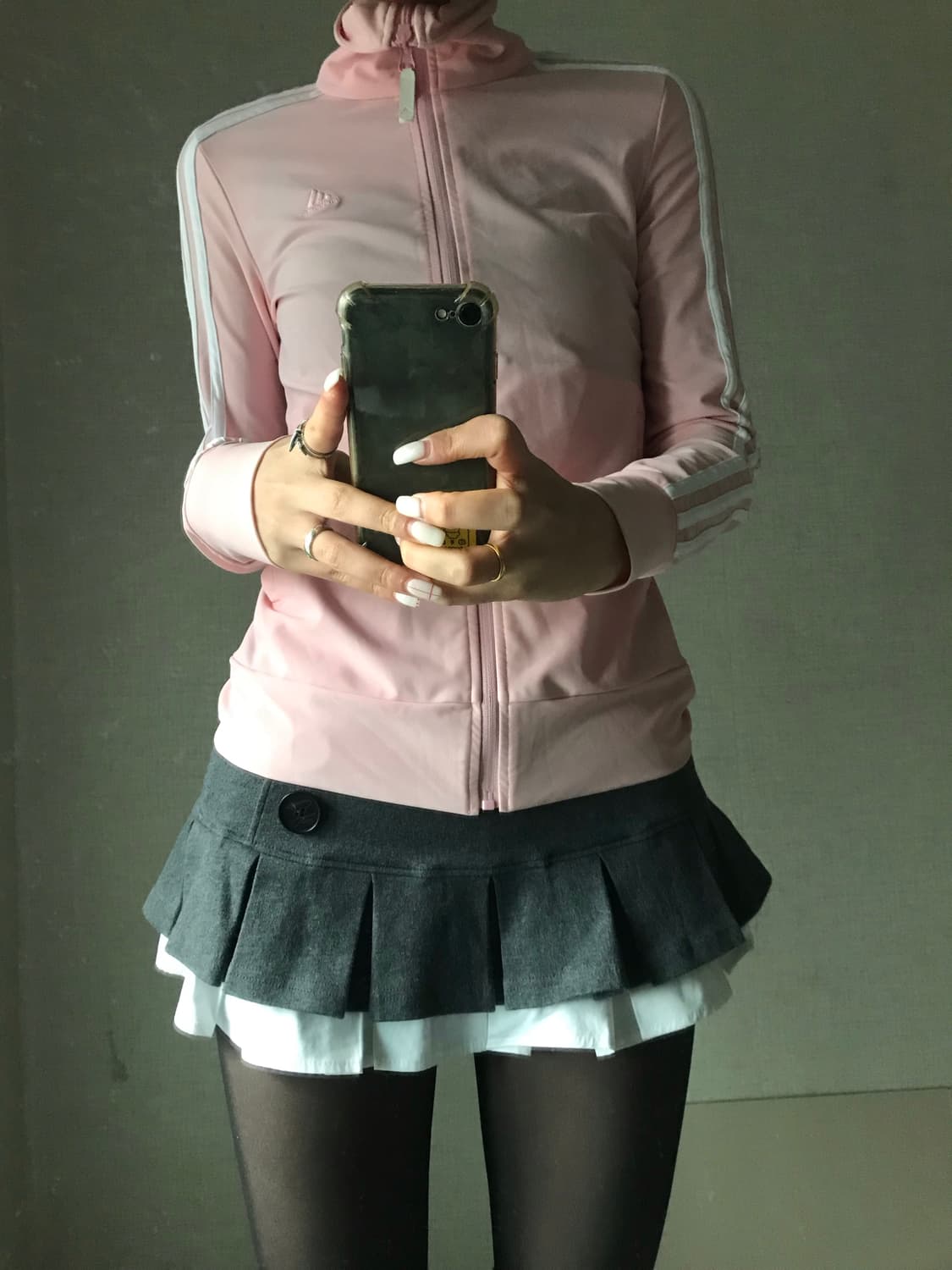 아디다스 연핑크 딱붙핏 져지 상품이미지2