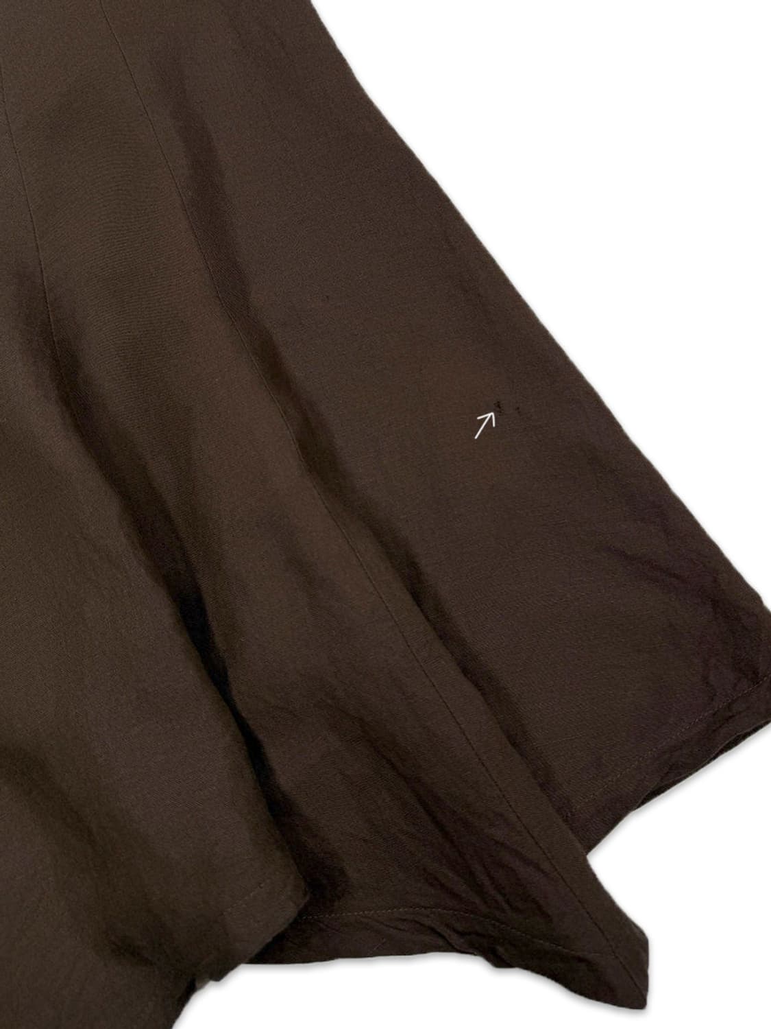 빈티지 Mollione 브라운 플레어 롱 스커트 상품이미지3