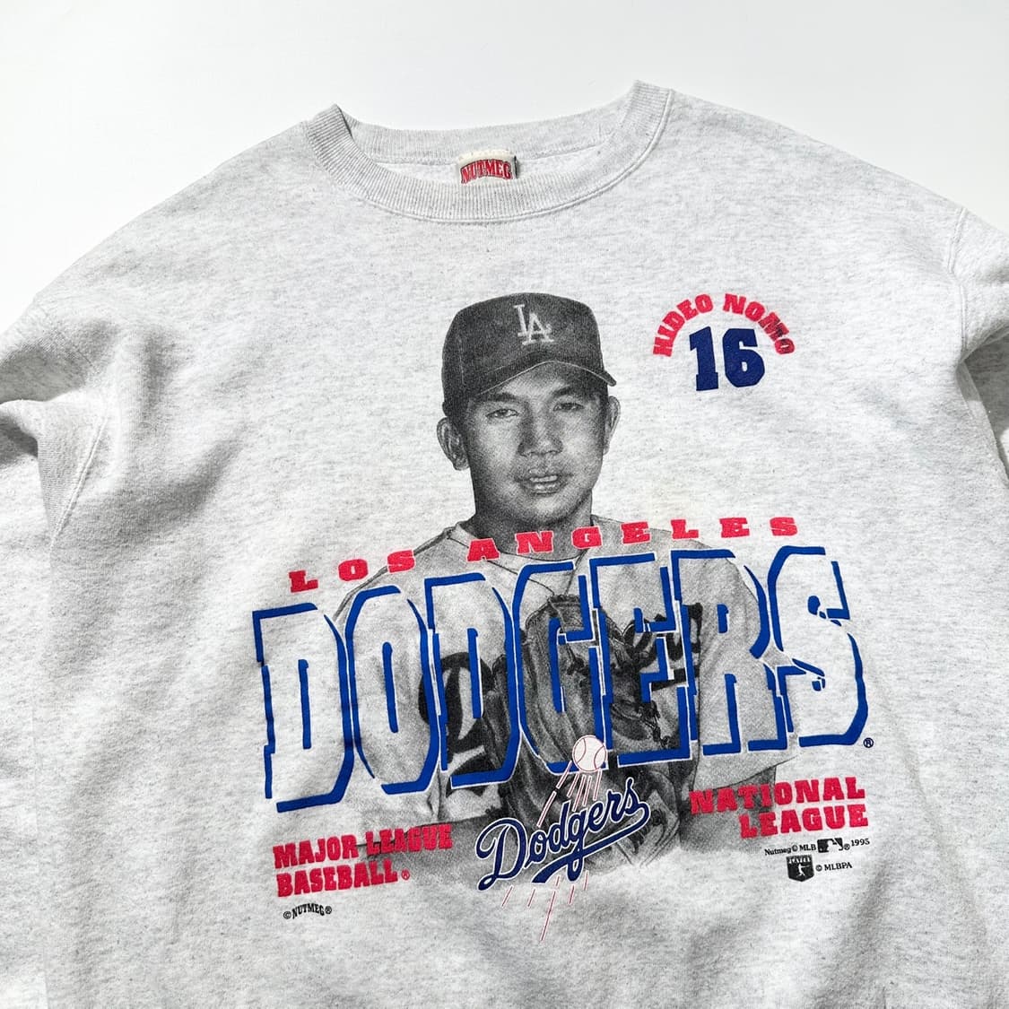 NUTMEG MLB 90’s 노모 히데오 LA다져스 맨투맨 상품이미지4