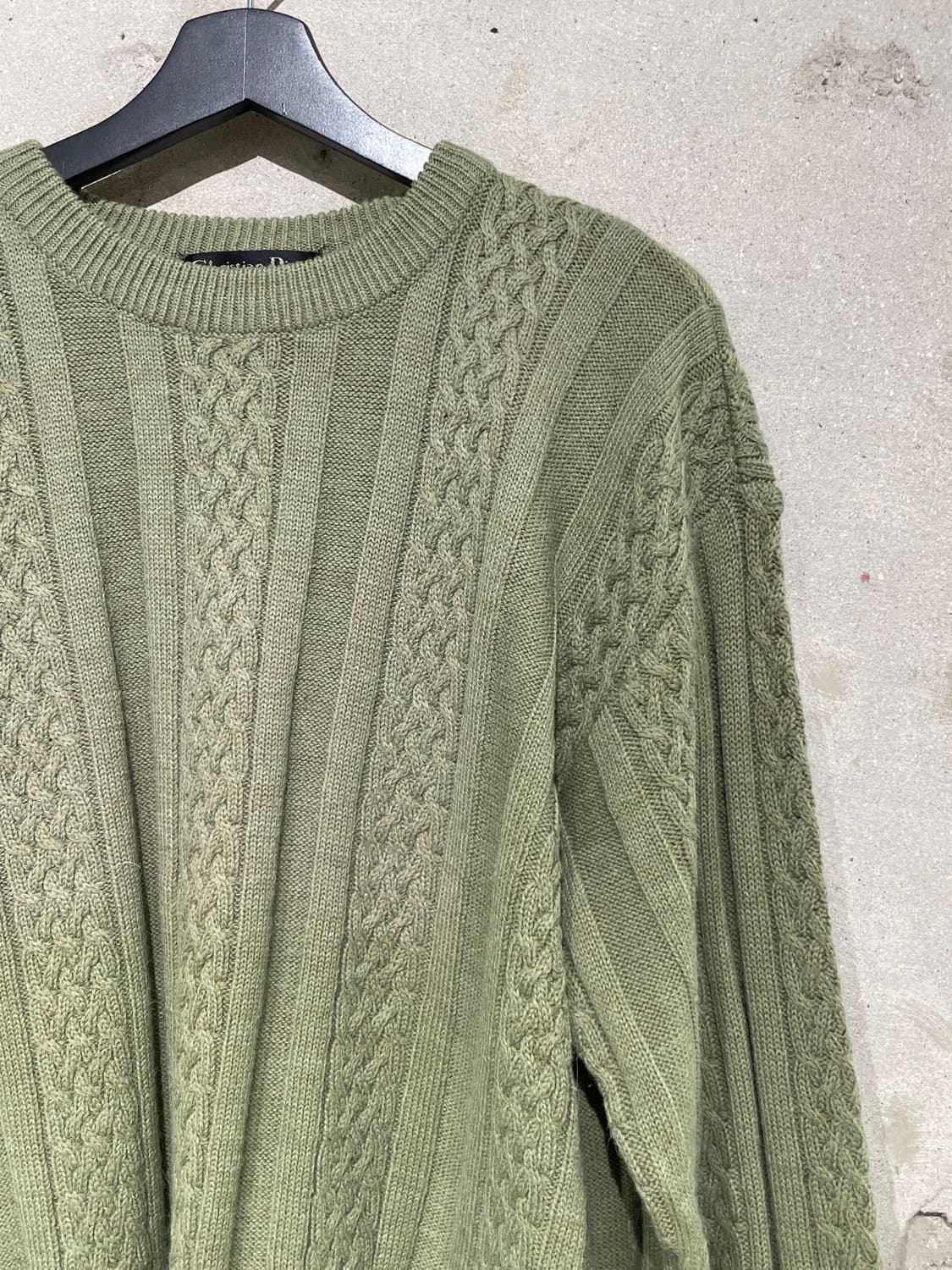 크리스찬 디올 스포츠 라이트 그린 케이블 니트 상품이미지3