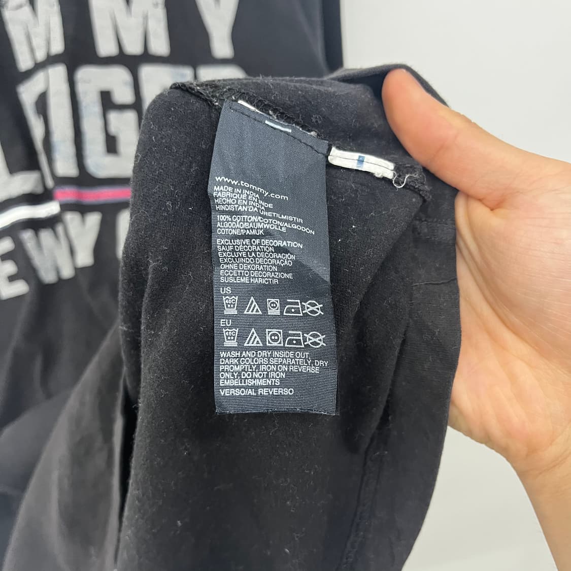 타미힐피거 긴팔티셔츠 블랙 남m 상품이미지6