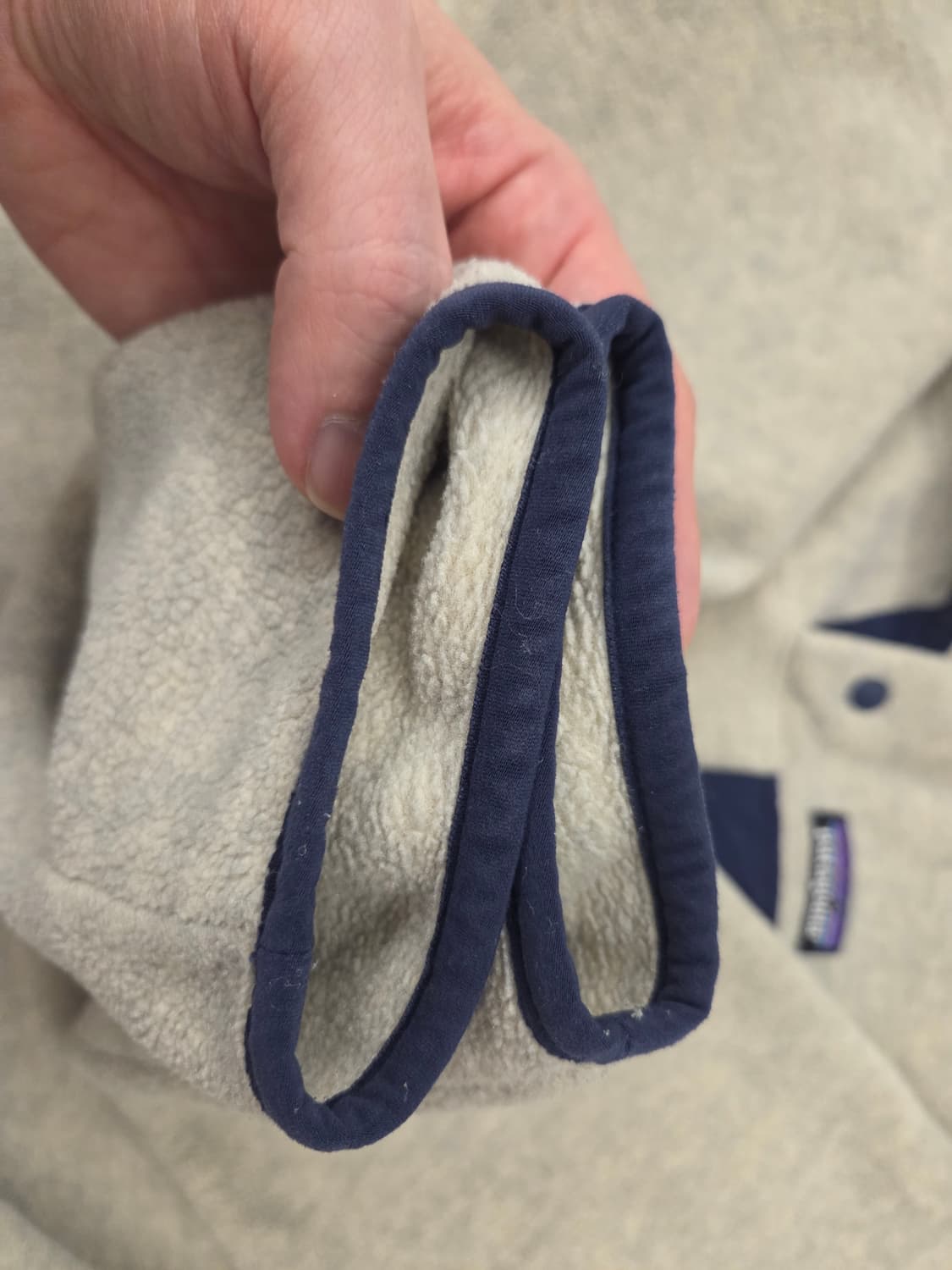 L 파타고니아 신칠라 22s 오트밀 스몰더블루 상품이미지4