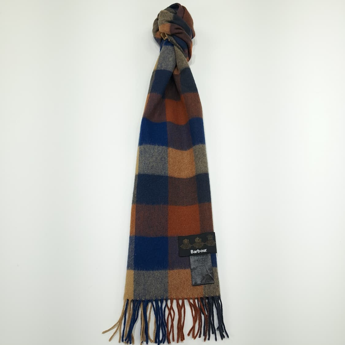 MX248 바버 멀티블록 체크 램스울 목도리 머플러 상품이미지4