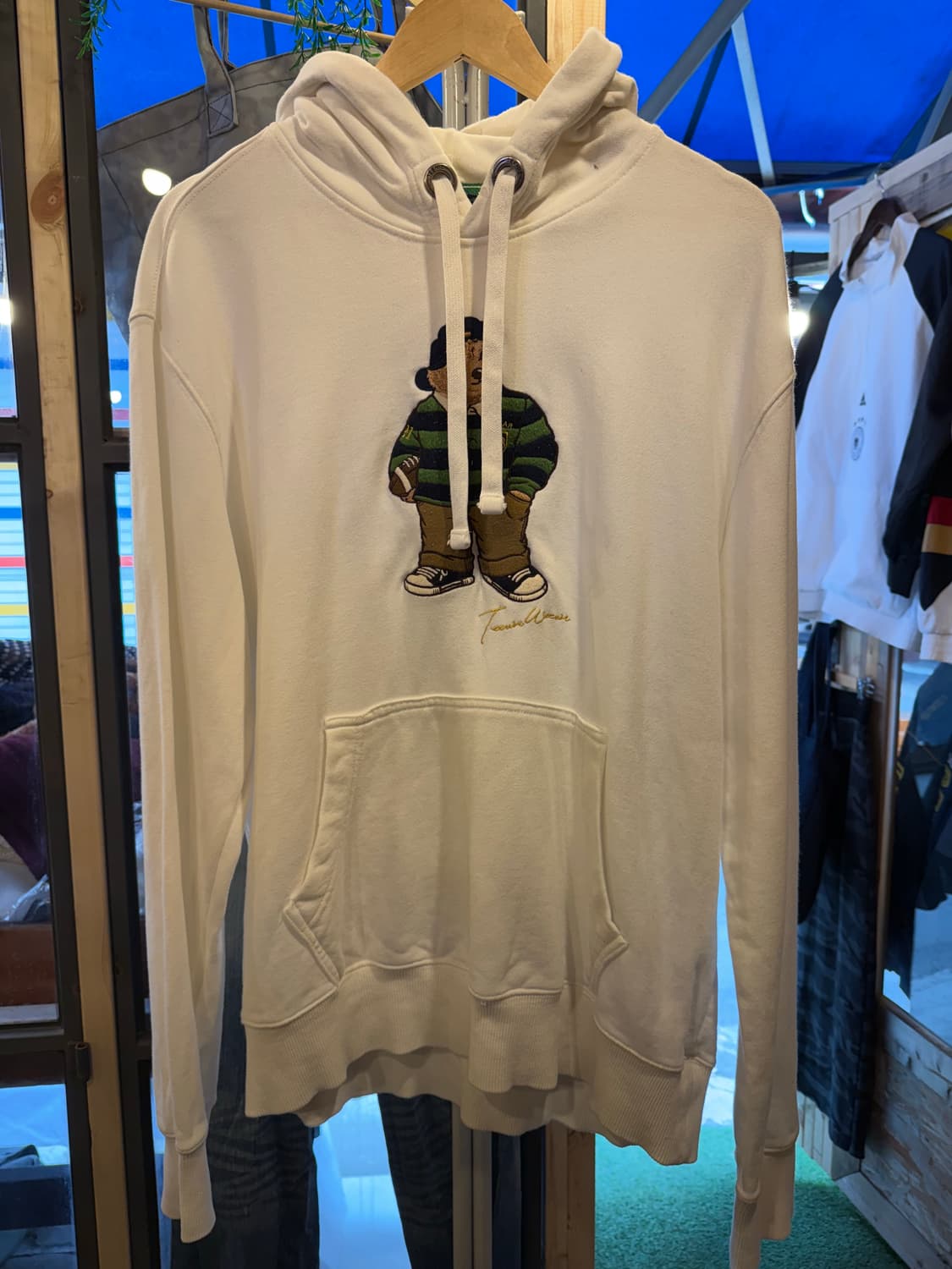 티니위니 베어 화이트 후드티 상품이미지1