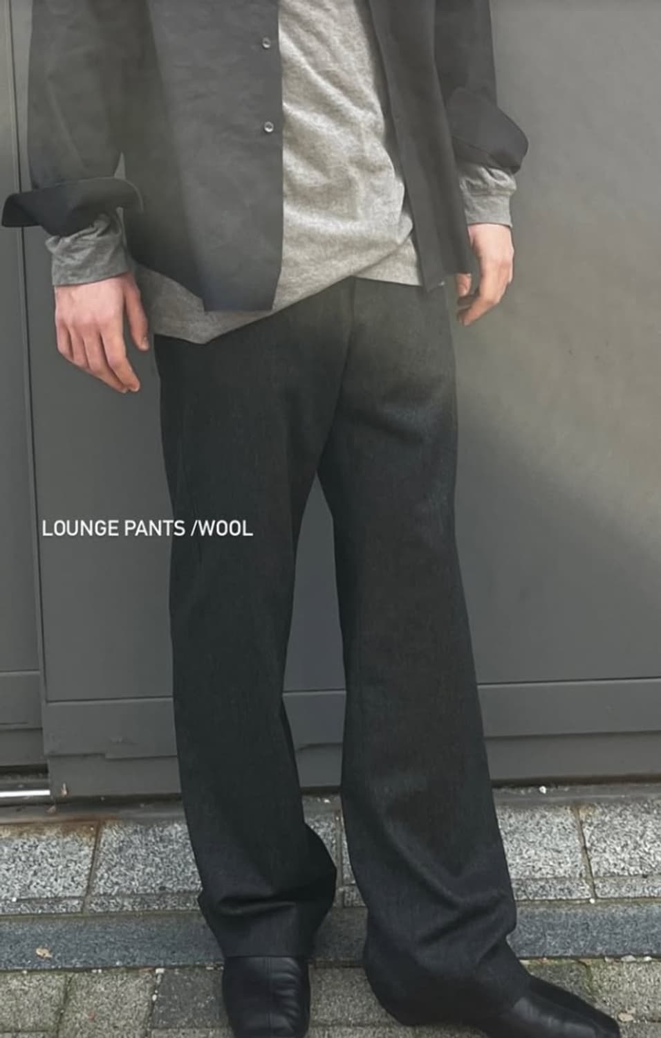 lounge pants / wool_darkgrey 상품이미지4