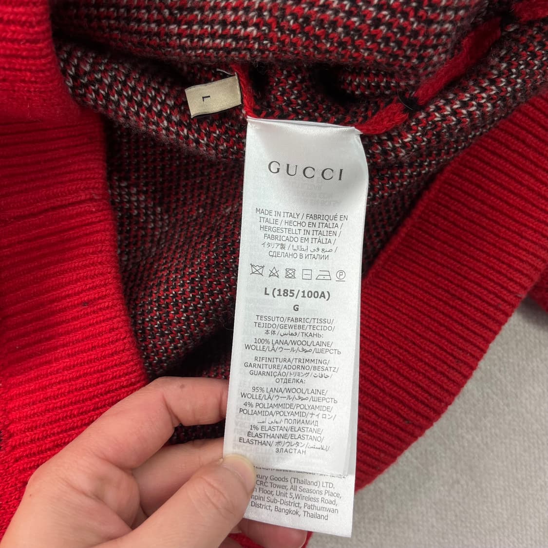 105 구찌 스컹크 멀티 로고 울 니트  상품이미지4