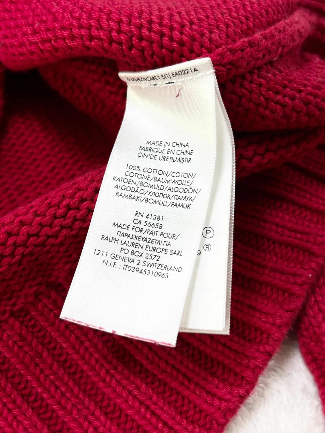 폴로 빅포니 배색 라운드니트 상품이미지8