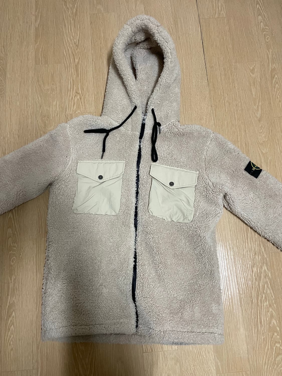 스톤아일랜드 후드 플리스 집업 자켓 상품이미지1