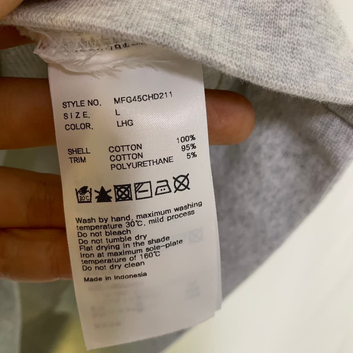 마리떼 프랑소와 저버 빈티지 멜란지 그레이 후드티 남녀공용 L 상품이미지5