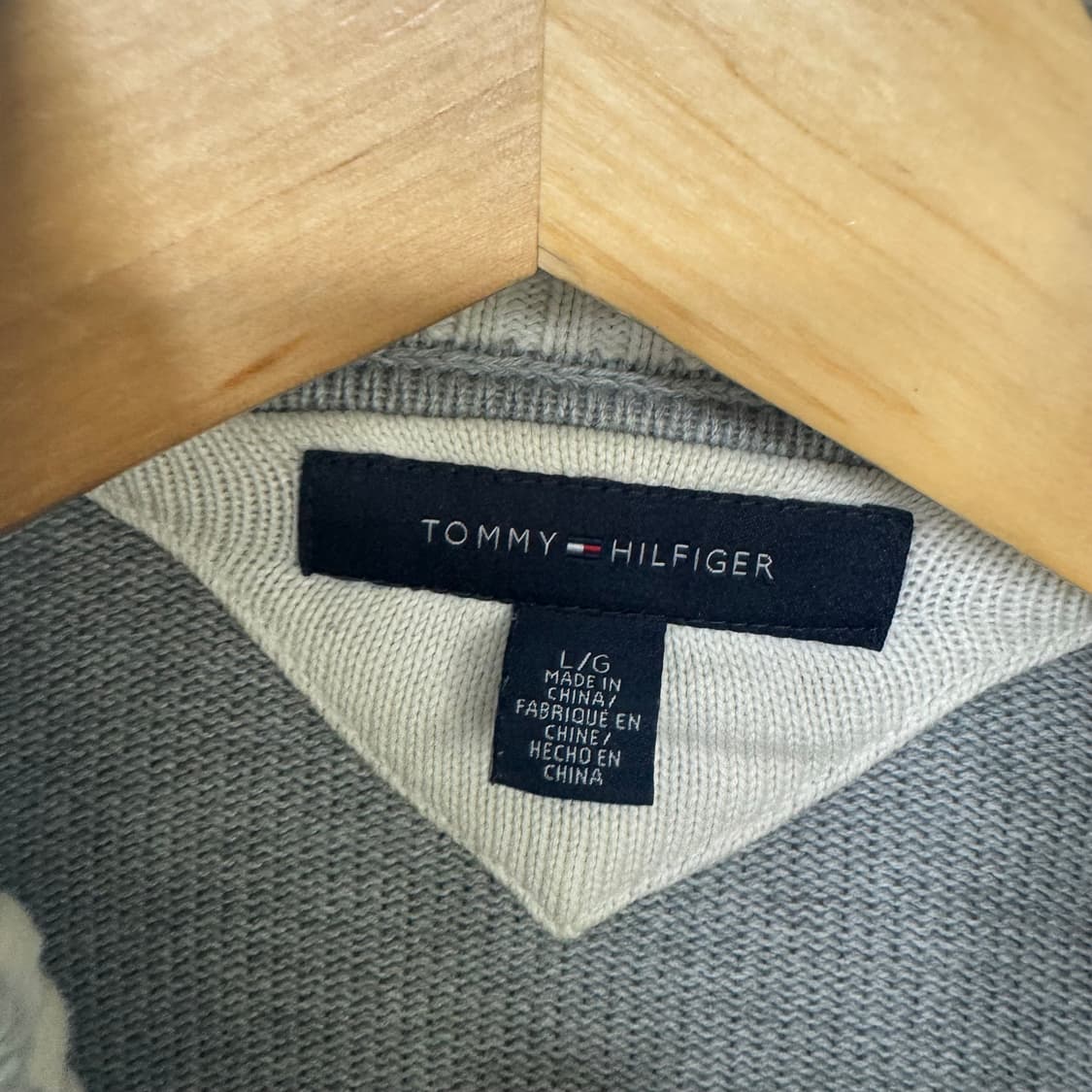 타미힐피거 스몰로고 투웨이 니트집업 상품이미지3