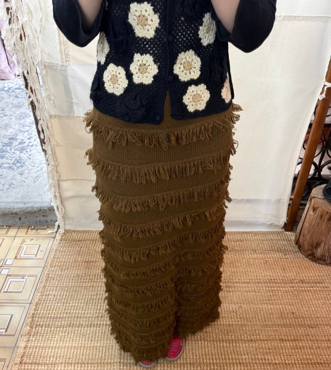 tassle knit skirt 상품이미지1