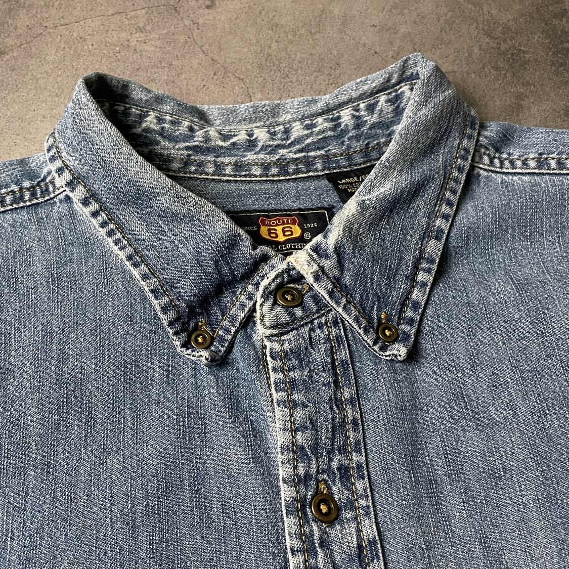 ROUTE 66 빈티지 다운버튼 코튼 데님 셔츠 A00692 상품이미지2