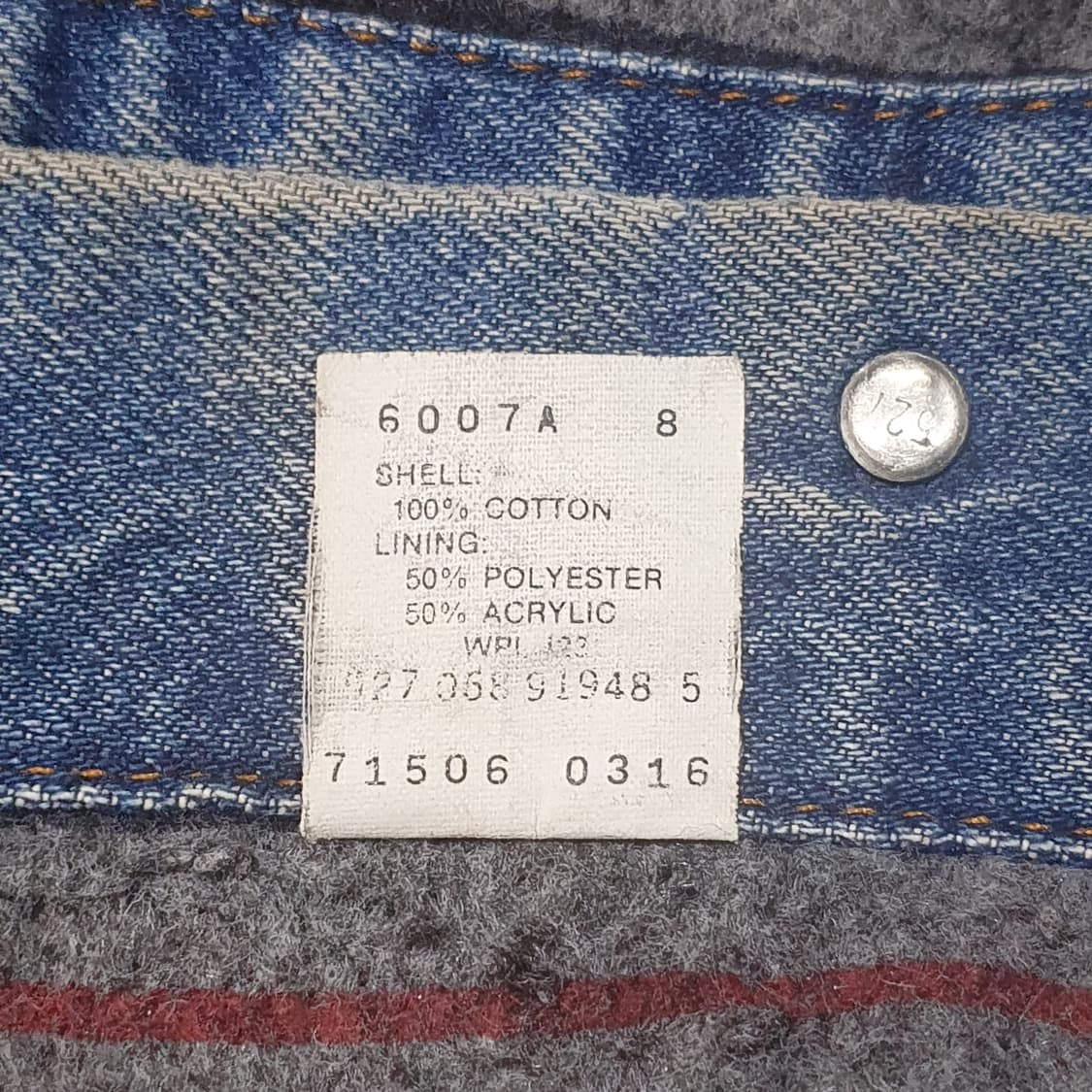 리바이스 80s 블랭킷 트러커 71506 (105-110) 46L 상품이미지10