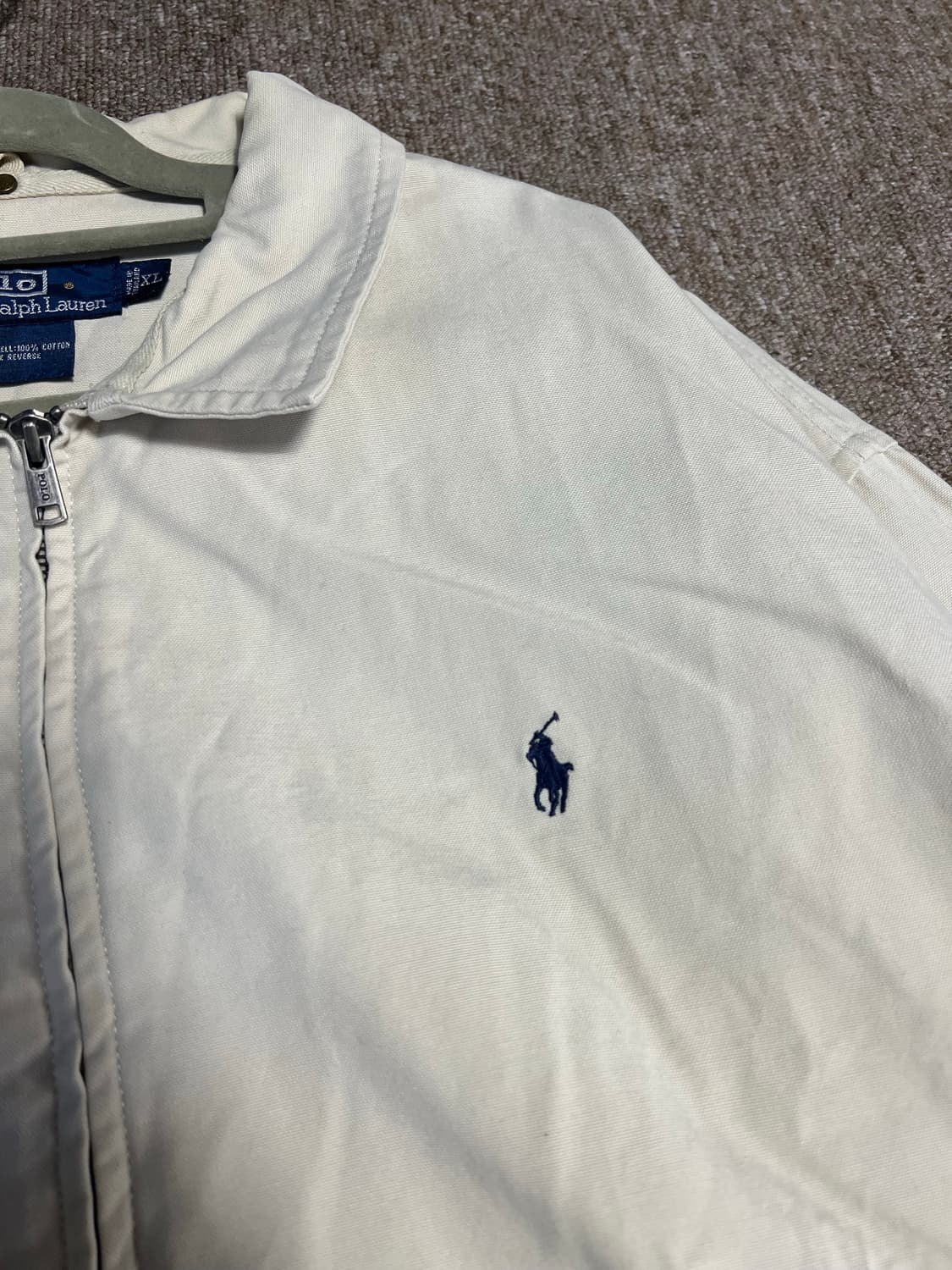 폴로 랄프로렌 블루종 자켓 아이보리 XL 상품이미지4