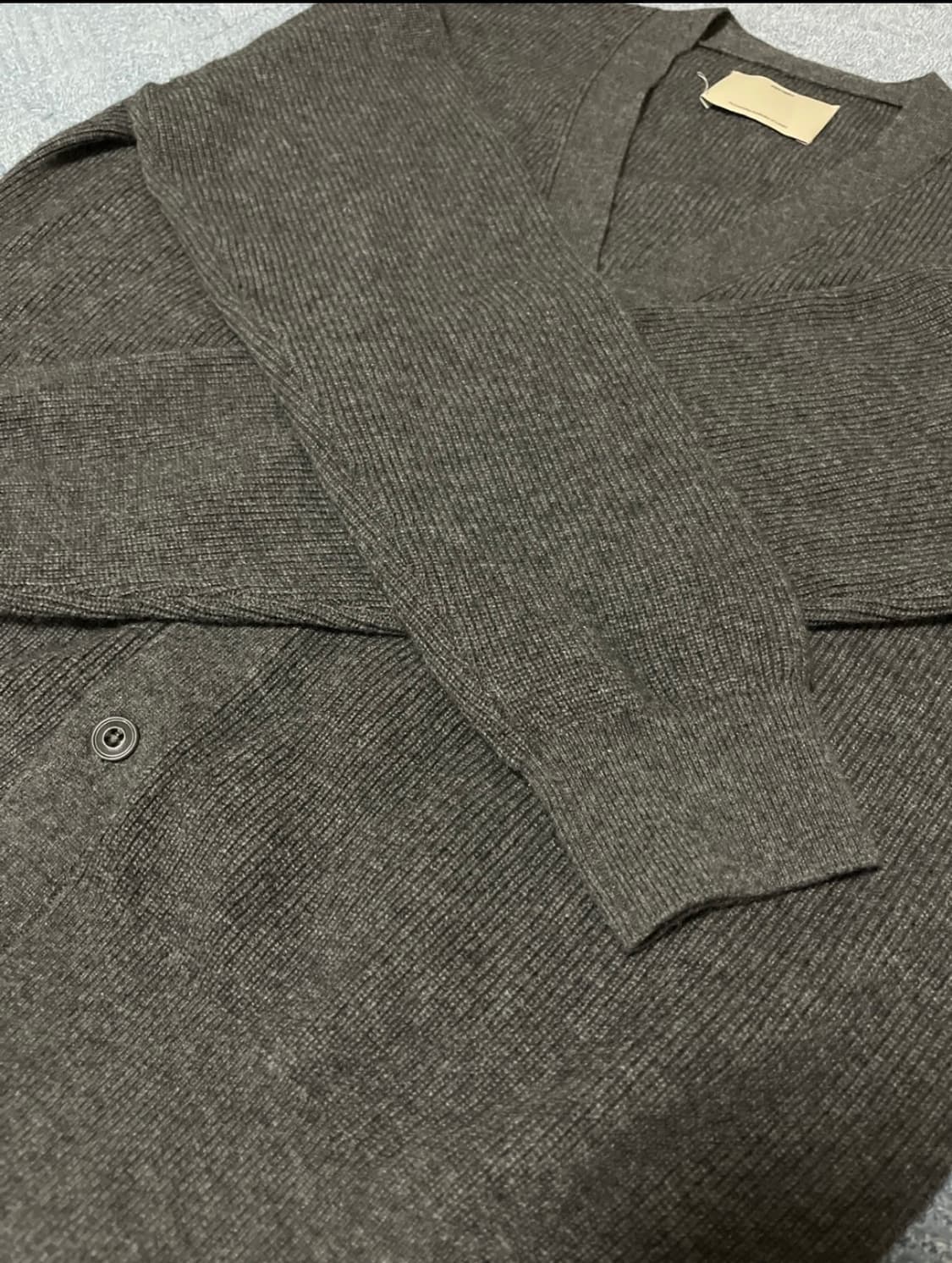 포터리 컴포트 가디건 차콜 3사이즈 상품이미지2