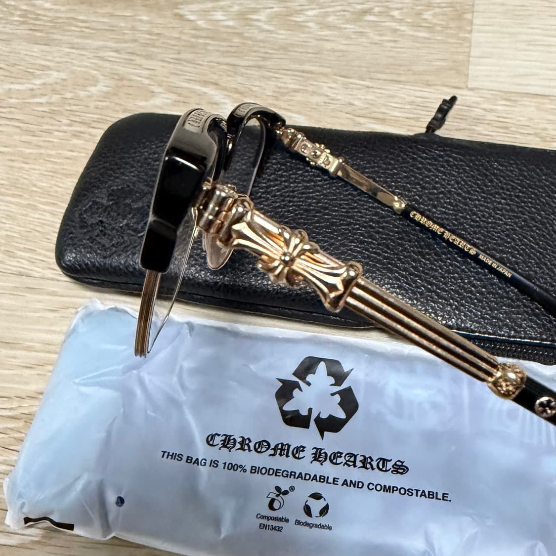 [S+급/53mm] 크롬하츠 보넨노이슈어 2 안경 블랙/골드 상품이미지4