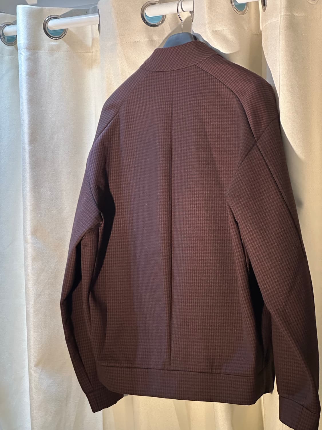 N°21 누메로벤투노 체크 집업 블루종 자켓 판매 상품이미지6