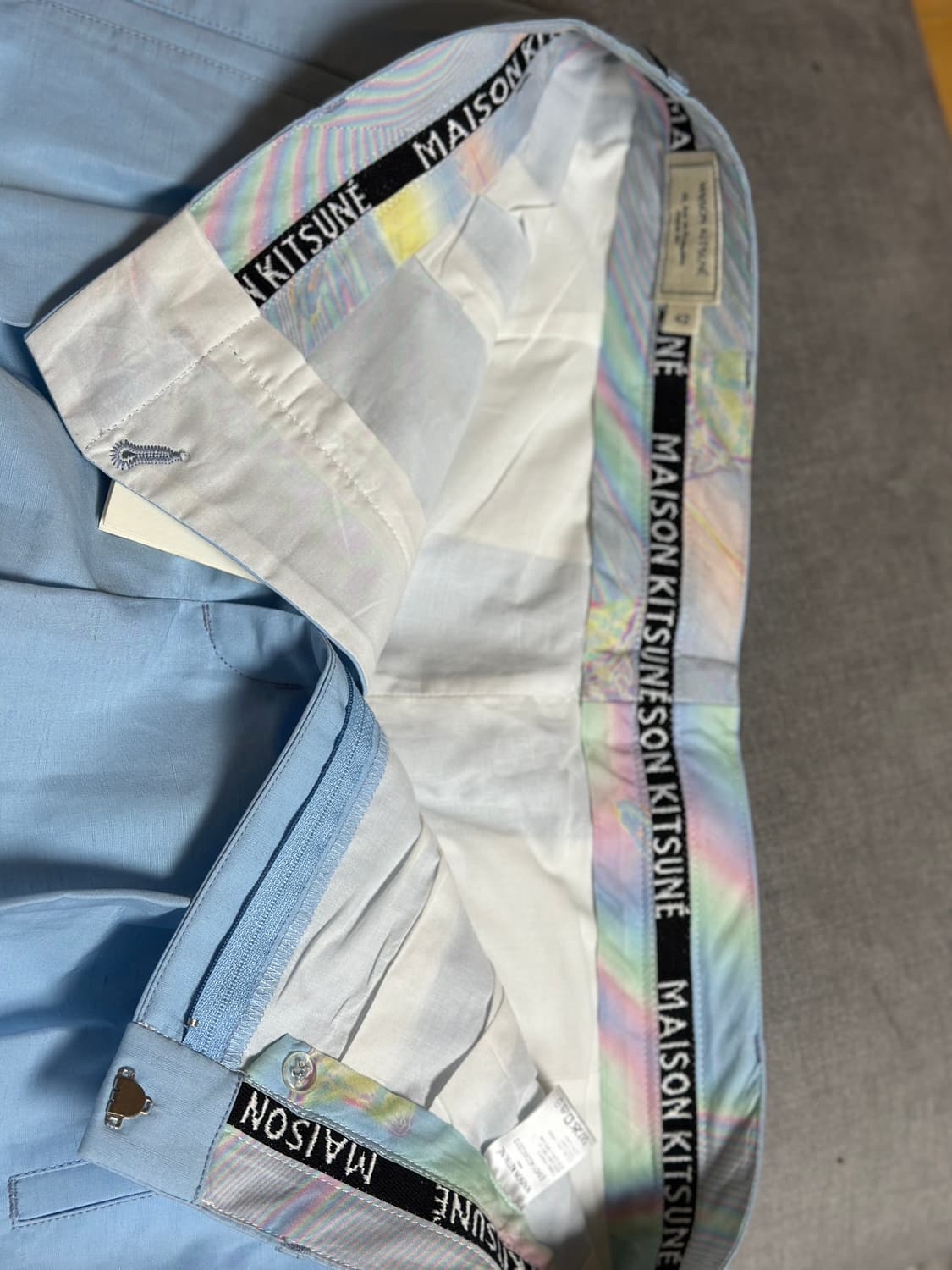 (새상품) 메종키츠네 코튼 린넨 혼방 턱 반바지 (42사이즈) 상품이미지6