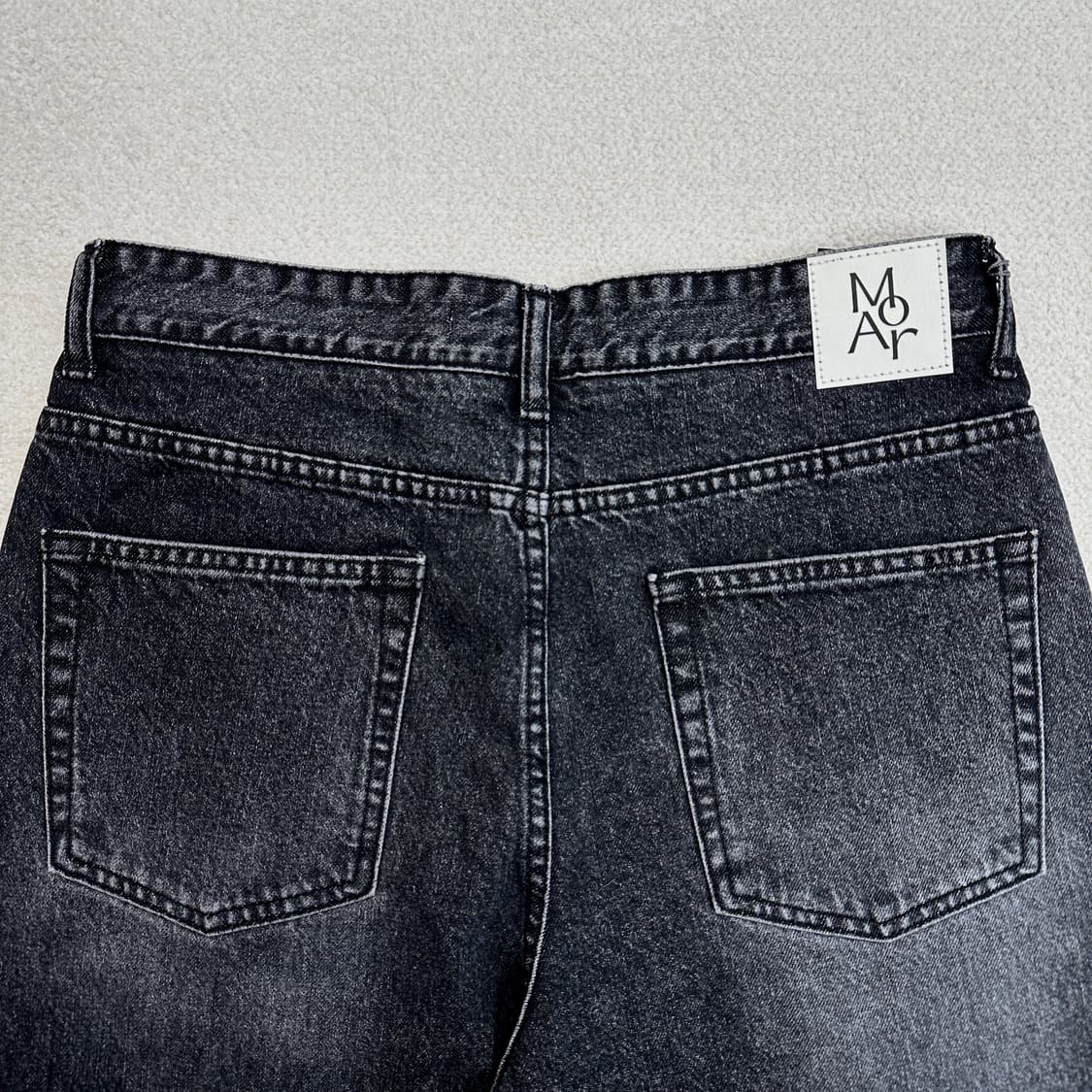 모덴아르더 뉴트로 투턱 와이드 데님팬츠 상품이미지4