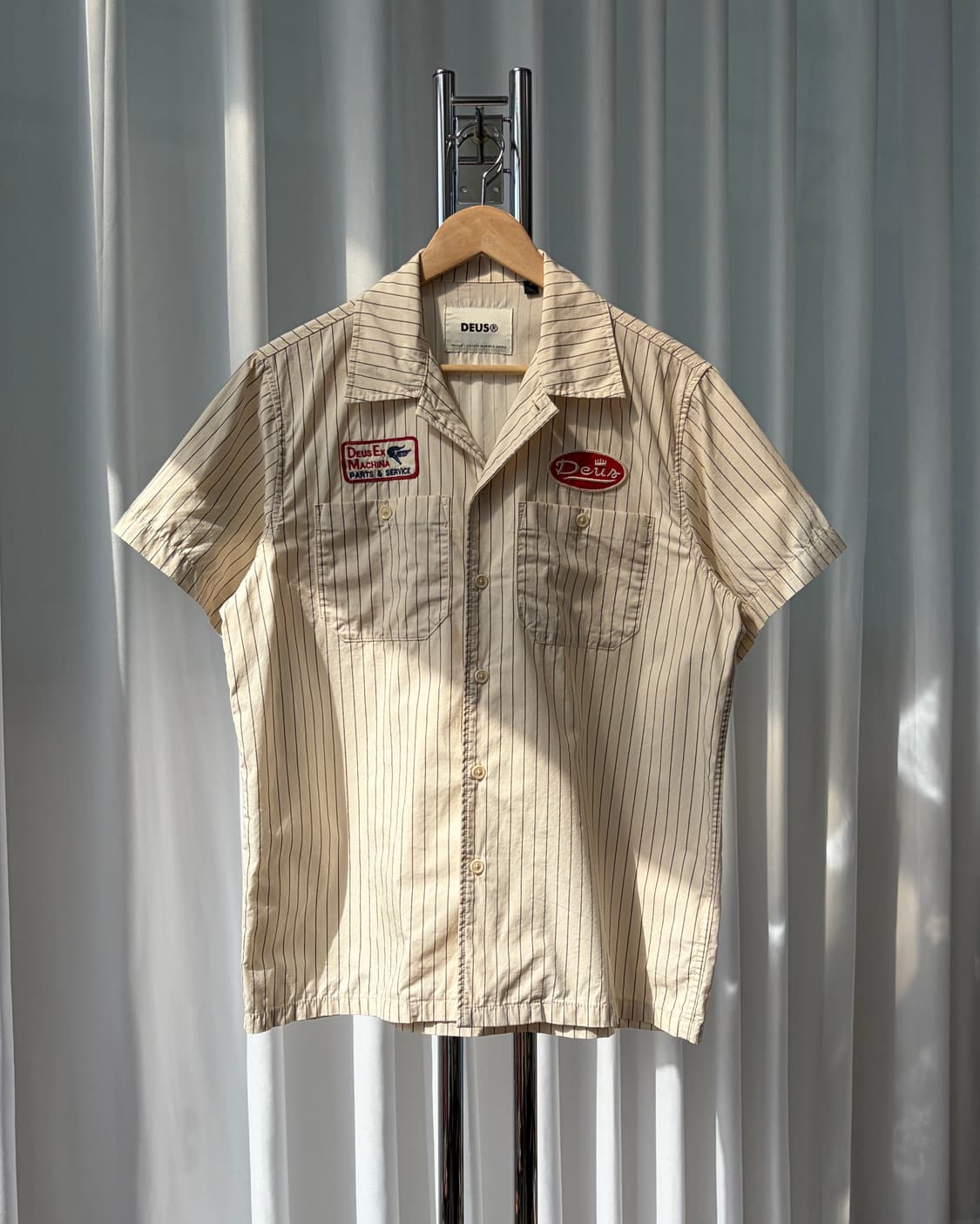 [M]데우스 엑스 마키나 스트라이프 워크 셔츠 상품이미지2