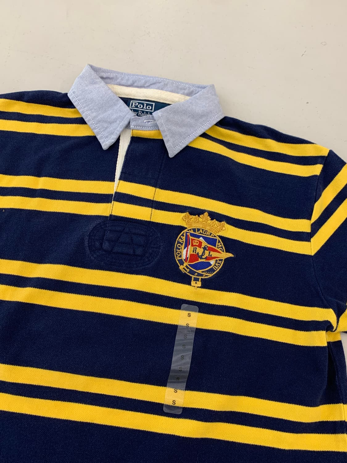 폴로 랄프로렌 스트라이프 반팔 럭비티 S 상품이미지3