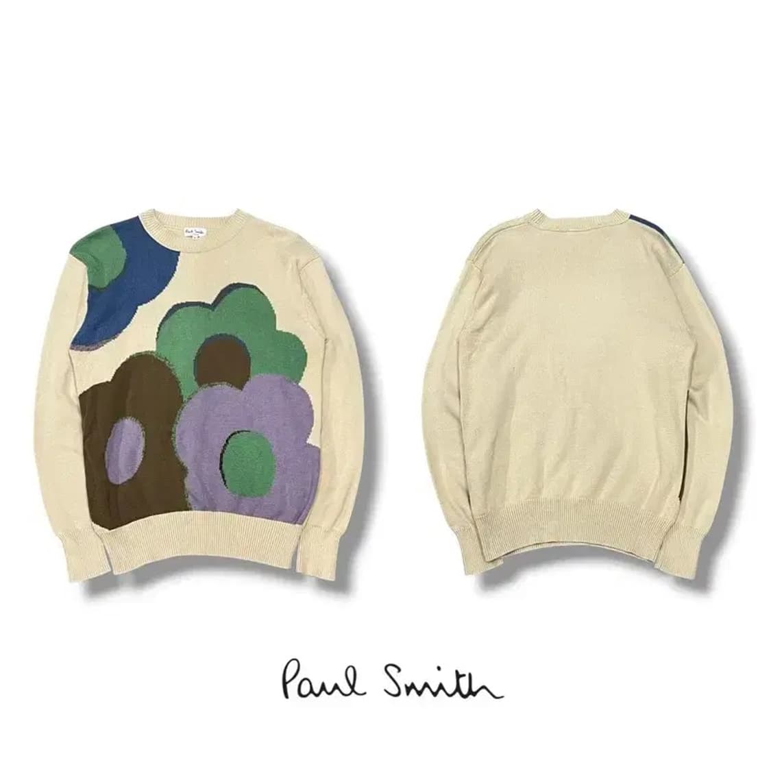 폴 스미스 플라워 패턴 니트 스웨터 아이보리 / L (정품) 상품이미지1