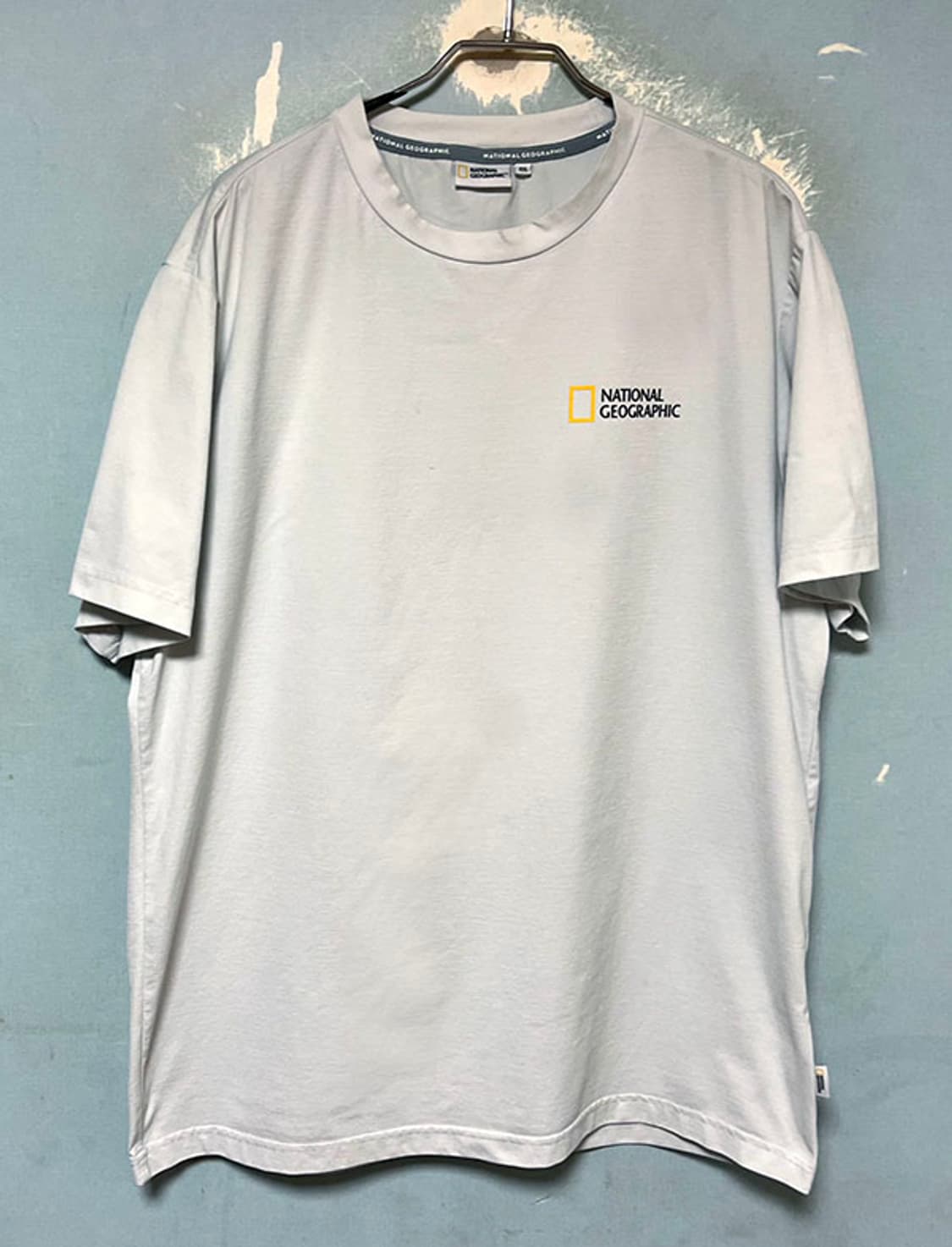 내셔널지오그래픽 남자 반팔티셔츠 캐주얼 시원한 백로고 XXL 110 상품이미지1