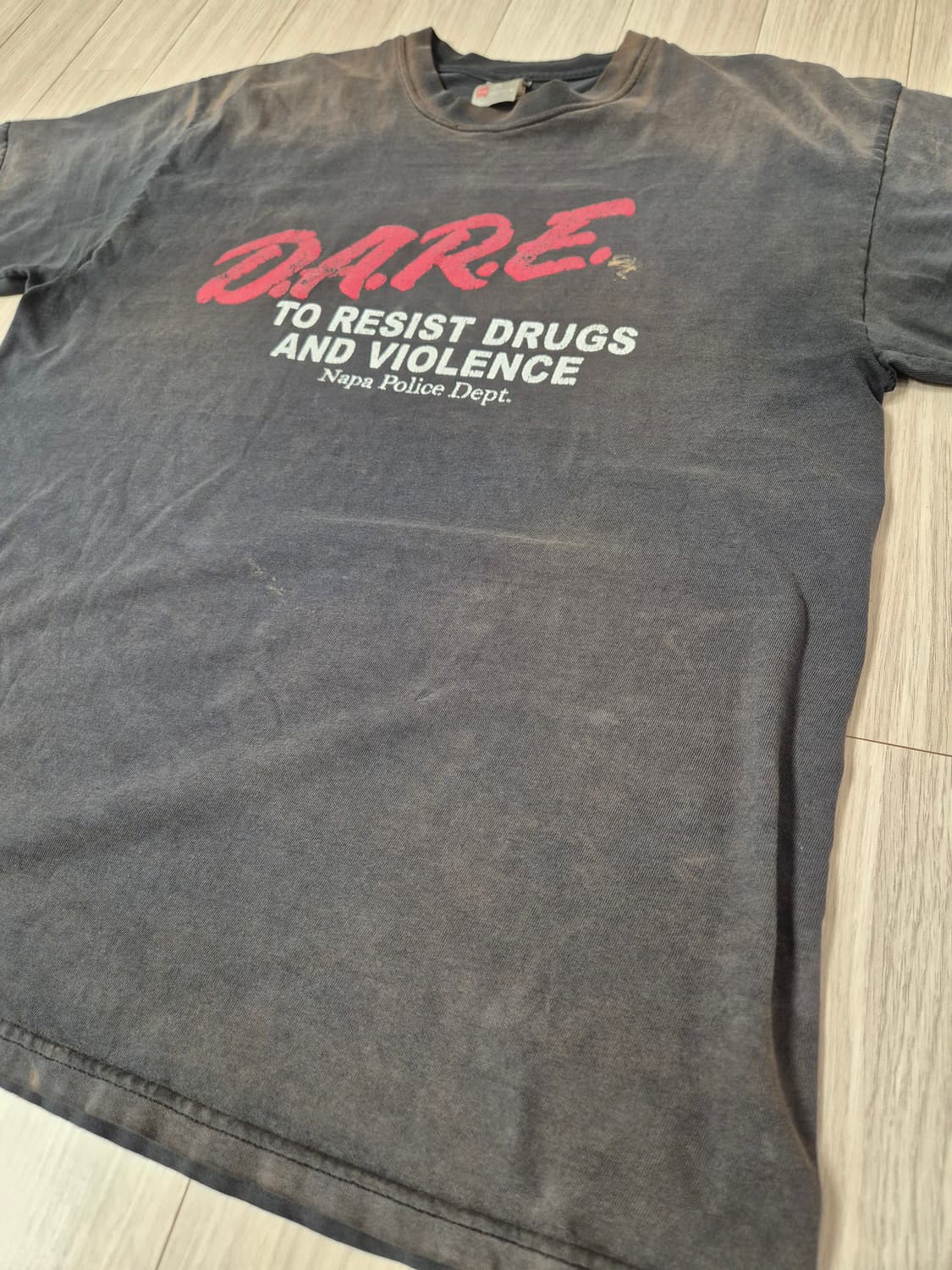 90s DARE 티셔츠 블랙 ver.헤인즈비프 (L) 상품이미지3