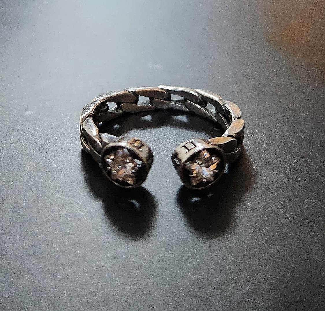 큐빅 체인반지 /히스테릭글래머 무드 상품이미지2