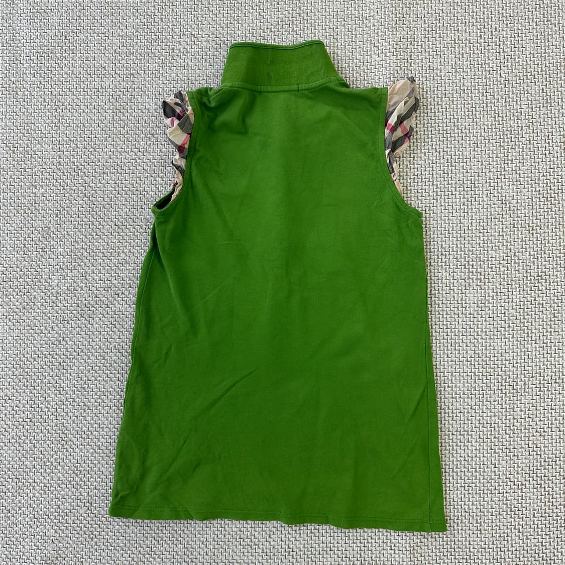 140 버버리칠드런 민소매 체크프릴 0408D 상품이미지4