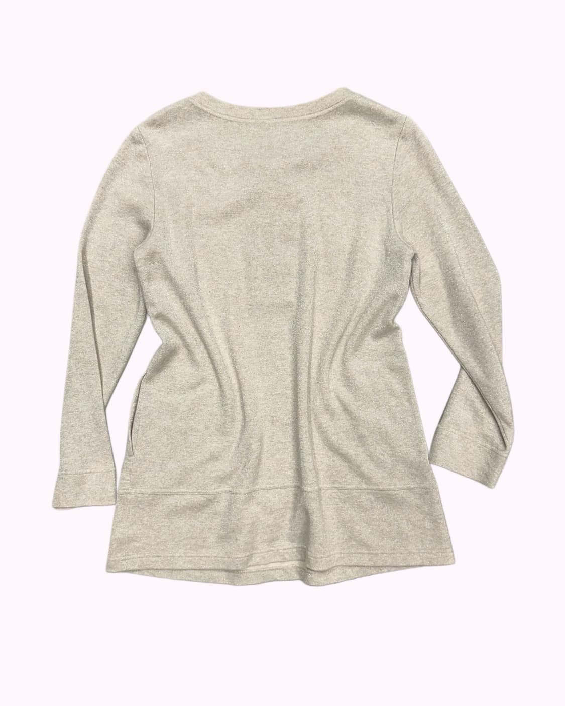 glitter oatmeal lace-up t-shirt 상품이미지4