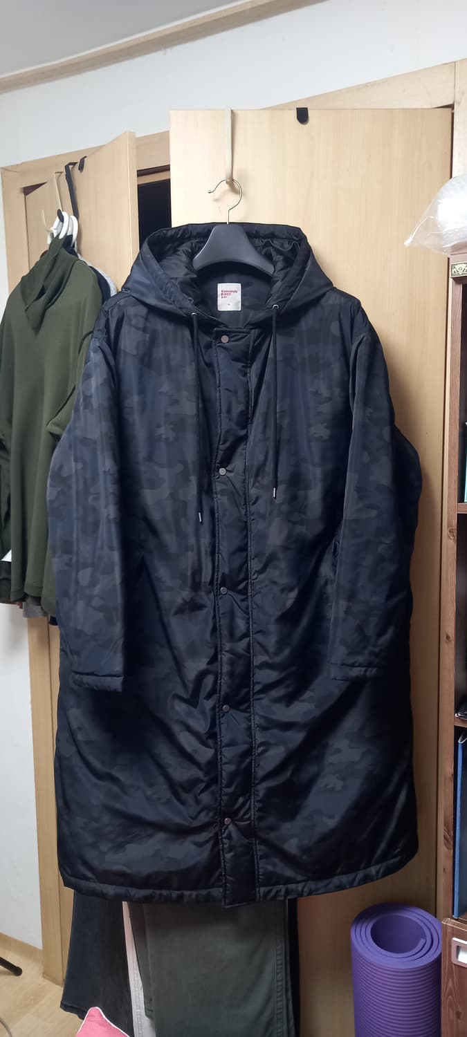 에잇세컨즈 카모 누빔 롱패딩 XL 상품이미지1