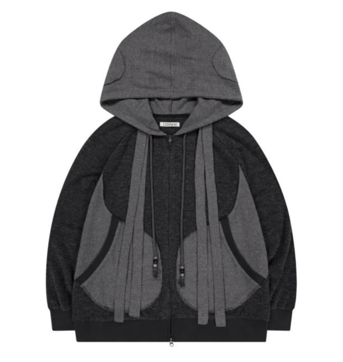 코이세이오 earmuff 후드집업 차콜 상품이미지2