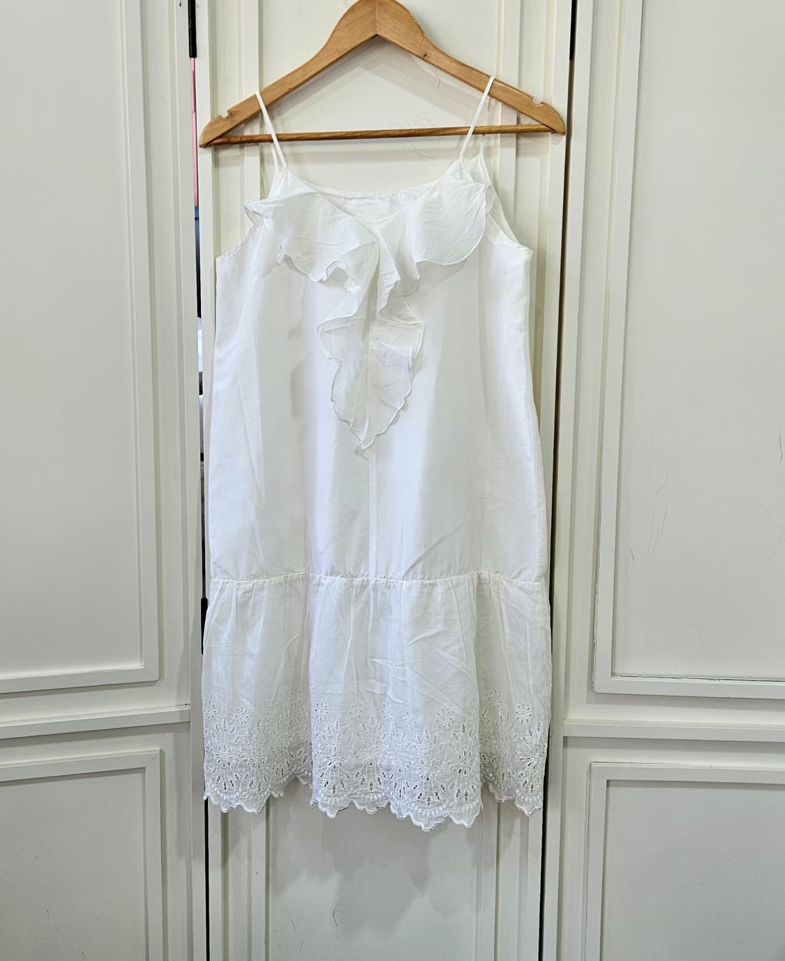 코튼 레이스 슬립 원피스 상품이미지1