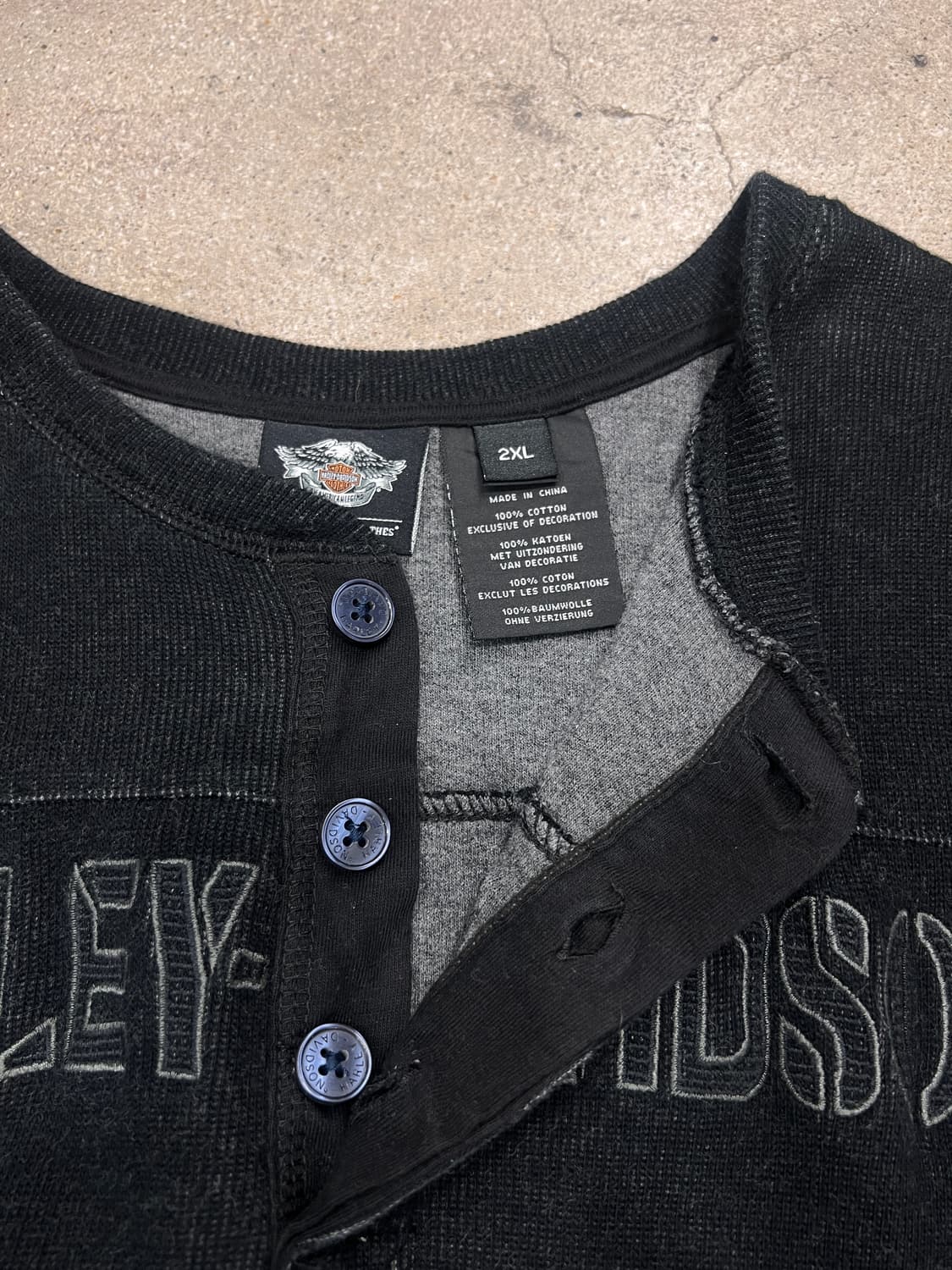 할리데이비슨 헨리넥 롱 티셔츠 상품이미지3