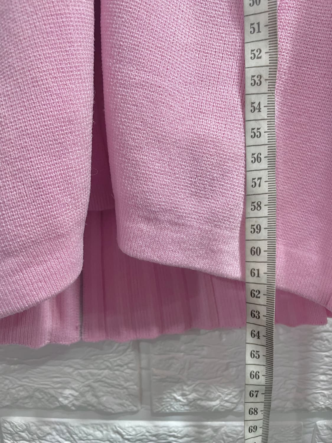 아디다스 골프니트집업XS (정가 198,000원) 골프웨어상의 핑크집업 상품이미지8