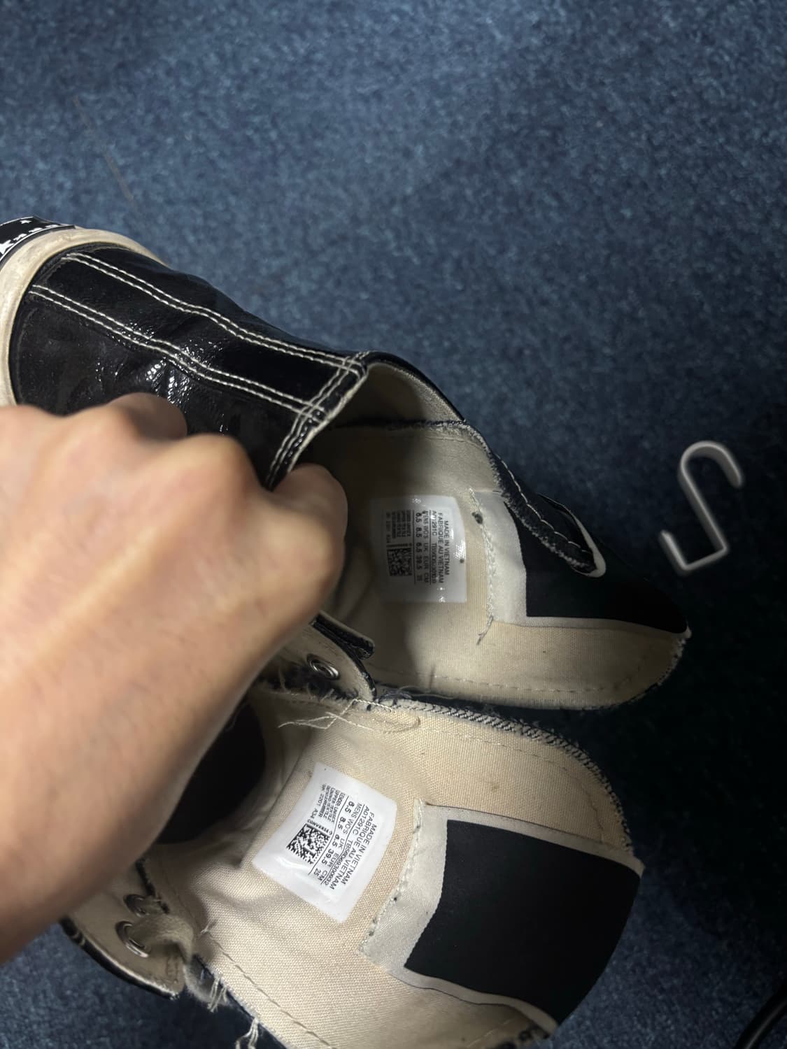 릭오웬스 turbodrk 블랙 유광 39.5(255 정도) 상품이미지4