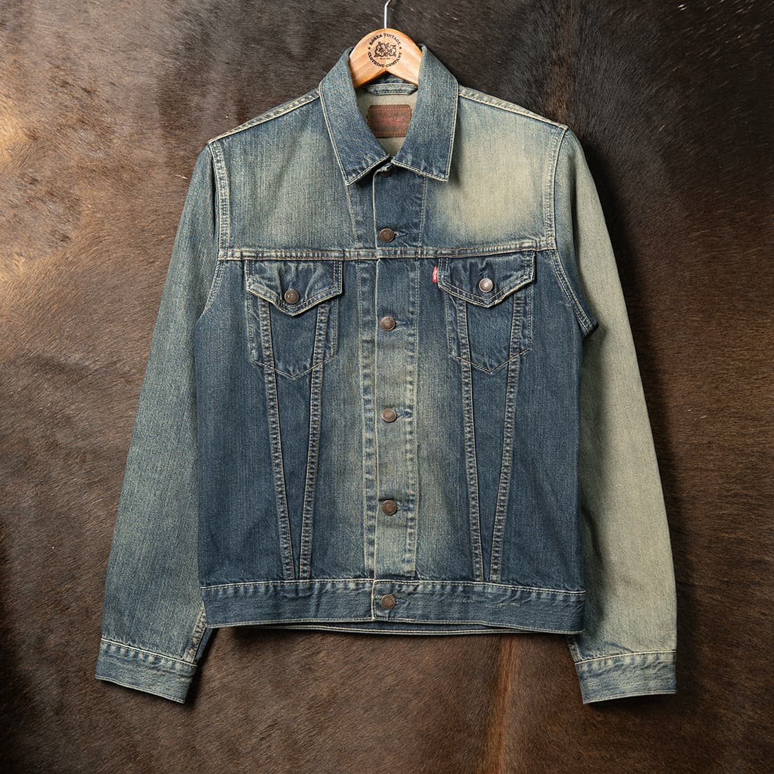 [S] 90s~ 리바이스 70500-0433 썬페이드 데님 트러커 자켓  상품이미지3